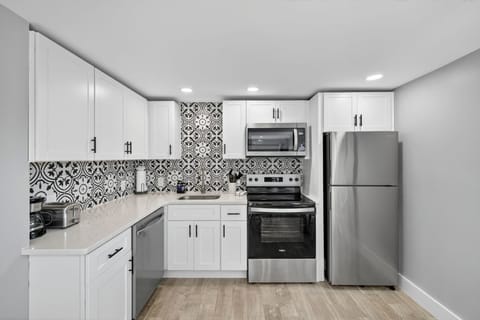 Updated kitchen with all of the extras for a comfortable stay