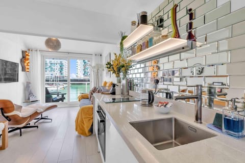 Modern kitchenette with modern amenities 