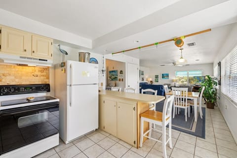 Open living with great kitchen and bar seating