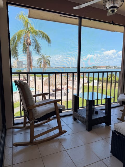 Peaceful seating for morning coffee or evening wind down