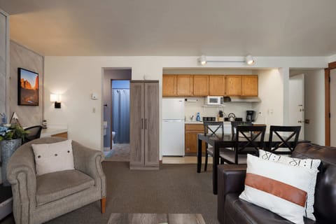 Condo, Multiple Beds, Patio, Garden View (Cozy Cascade Retreat) | Living area | 42-inch flat-screen TV with digital channels, fireplace