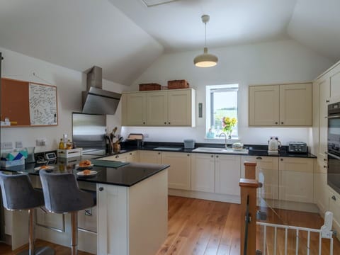 Kitchen Appliance, Furniture, Kitchen, Countertop, Interior Design, Cabinetry, Flooring, Wood, Ceiling, Light Fixture