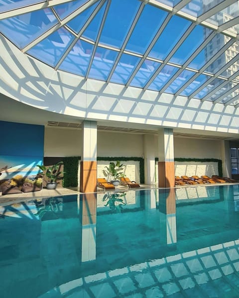 Apartment, 2 Bedrooms, Accessible, Garden View | Pool | Indoor pool