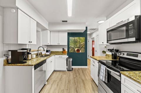 Our fully stocked kitchen