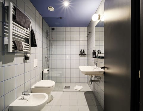 Deluxe Double or Twin Room | Bathroom | Shower, hair dryer, towels, soap