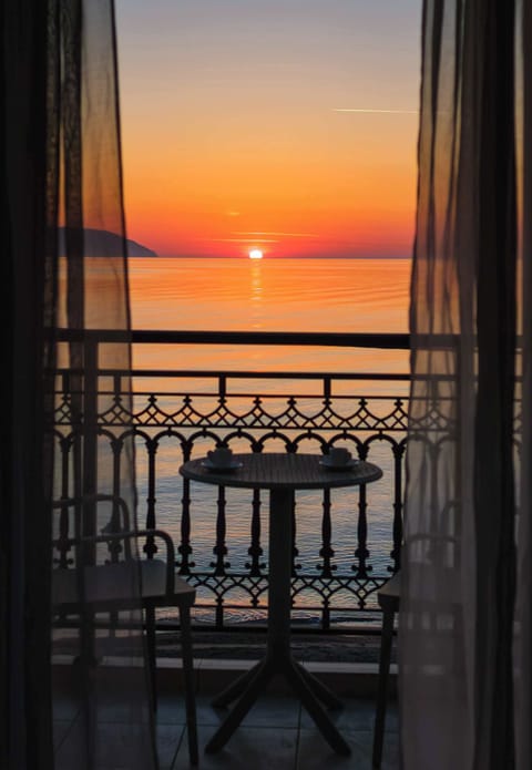 Beachfront Sunset View from the Balcony