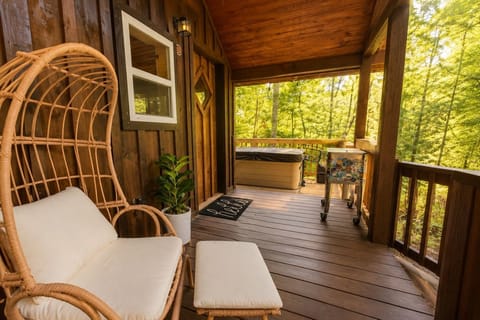 Porch w/ Private Hot Tub