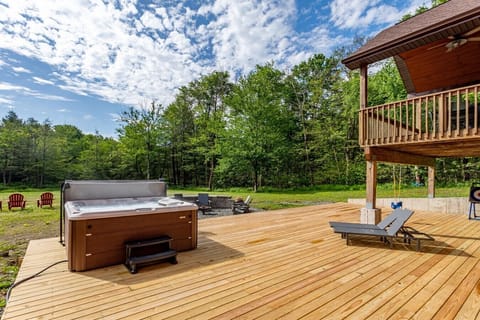 A spacious deck made for relaxing, entertaining, and enjoying the outdoors