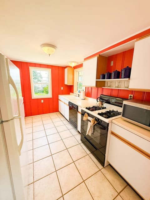 Whip up lake-day meals in this cozy kitchen with all the essentials.