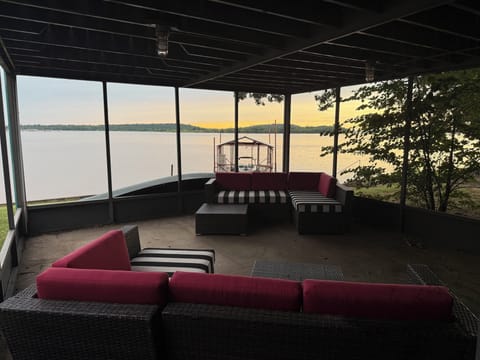 View from lower level patio