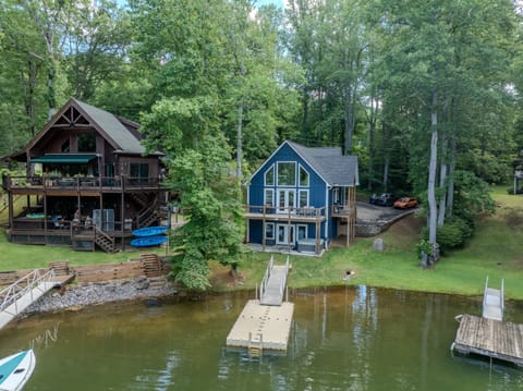 Set in a quiet cove on Lake Santeetlah- enjoy your own private dock