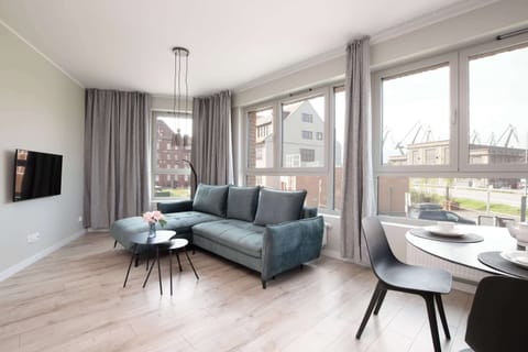 Unwind on the comfortable sofa.