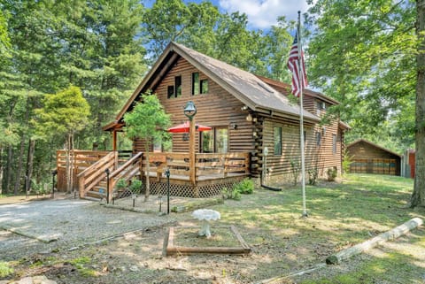 Take in the fresh mountain air at your peaceful cabin  in the mountains.