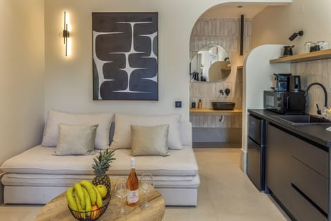 Deluxe Studio Suite | Living area | Flat-screen TV