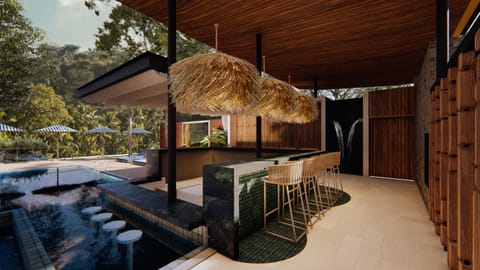 Poolside bar