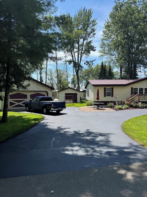 Front of the house with the driveway