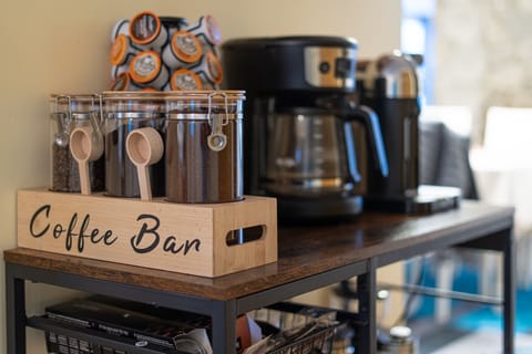 Coffee bar with drip, Keurig and Nespresso machines