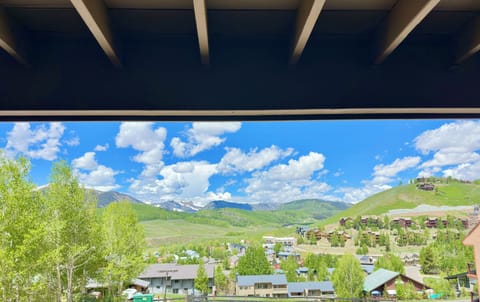 Enjoy morning coffee overlooking the view