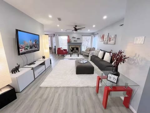 Welcome to your cozy haven! Unwind in our inviting living room retreat!