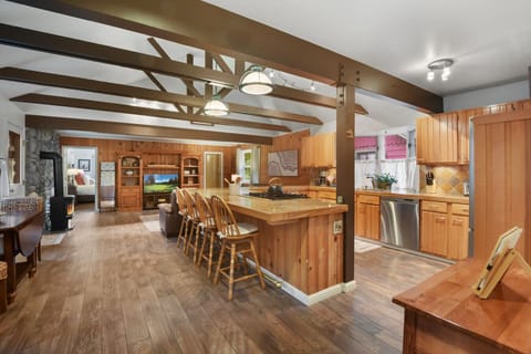 Additional dining space in the kitchen