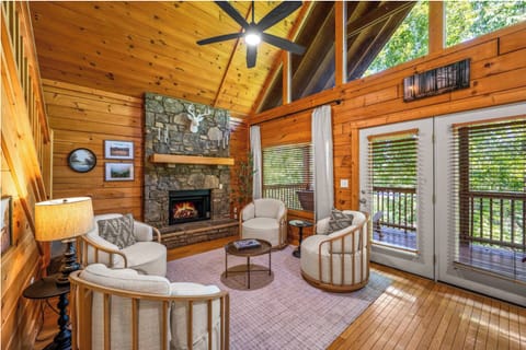 Grab a good book and enjoy the nice glow and warmth from the fireplace. 