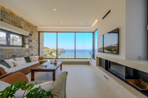 Villa, 3 Bedrooms, Terrace, Sea View | Living room