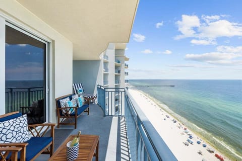 "Just Breeze" - large balcony with comfortable seating. Look no further for your next relaxing getaway!