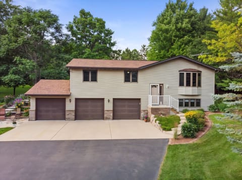 Split level with attached garage. 