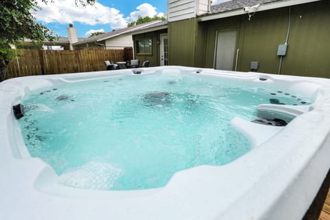 Enjoy our amazing private hut tub with your family and friends!  