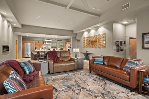 View of living area through to the kitchen