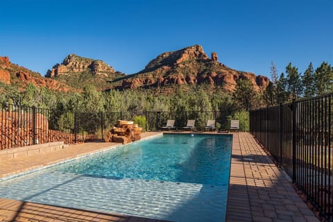 Pool days with perfect Sedona views