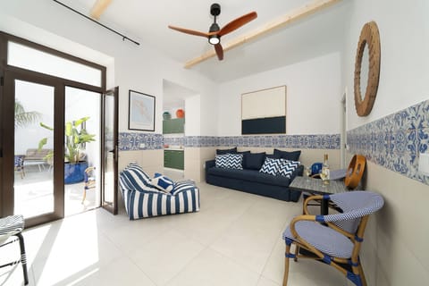 Living room with Patio Access