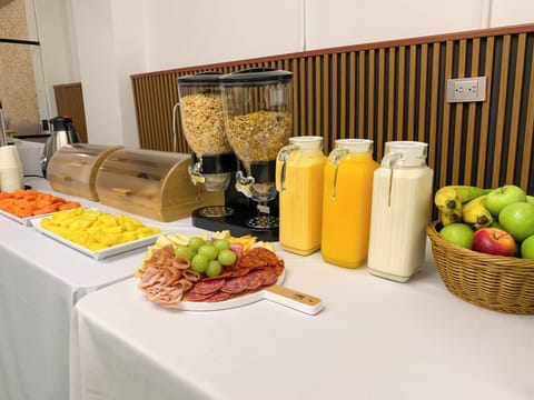 Daily buffet breakfast for a fee