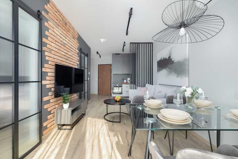 Modern TV in the apartment.