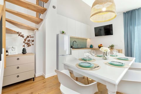 The entire interior is maintained in a modern Scandinavian style, combining functionality with aesthetics.