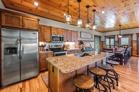 Fully stocked kitchen