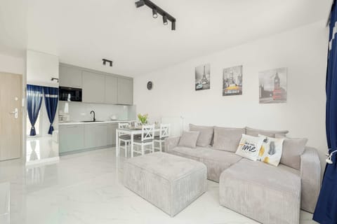 A different perspective of the living room, showing a large open space.
