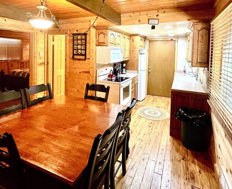 Open layout to enjoy company while cooking.