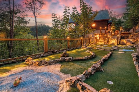 Sharp Dressed Bear's private putt-putt
