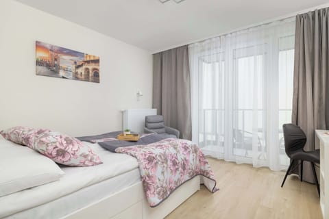 Each of the three elegant bedrooms has a comfortable double bed. 