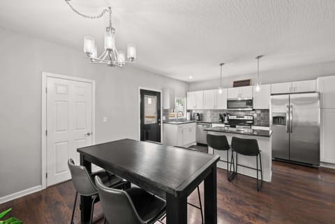 Make mealtime memories together in the elegant dining area