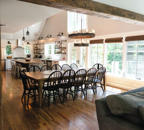 Huge kitchen/dining area
