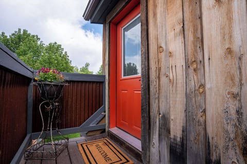 Exterior view of entrance to ADU.
