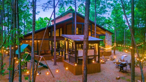 Fun packed with playset, hot tub, firepit area