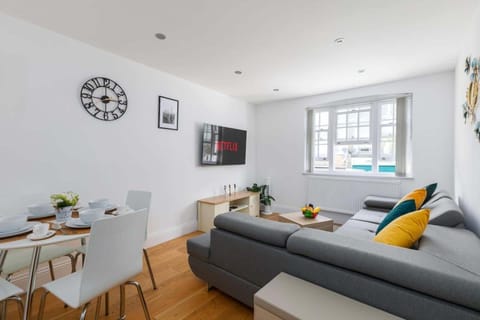 Light-filled living and dining space with stylish decor and relaxed seating