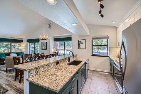 Cook up hot meals in this fully equipped kitchen!