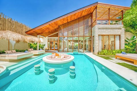 Modern luxury villa with pool and serene ambiance