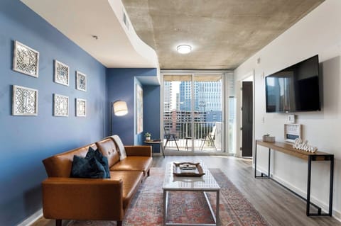 Relax and unwind in the living room or on the balcony!