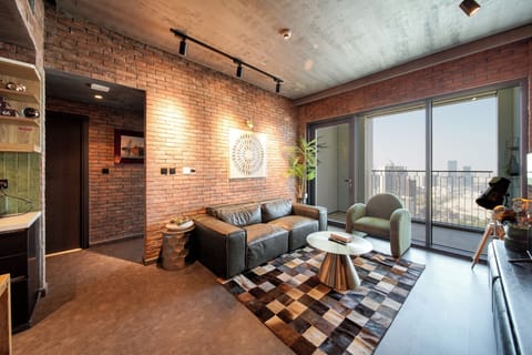 Apartment, Balcony, City View | Living area | Smart TV