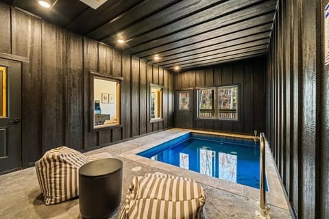 Indoor private pool thats heated year round. 